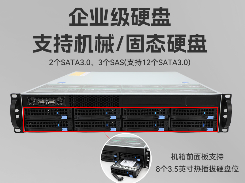 東田工控服務(wù)器,至強Scalable系列處理器,5PCIe擴展工業(yè)電腦,DT-26508-BC621MZ