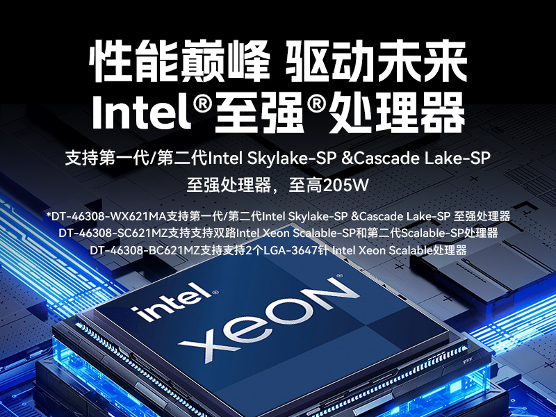 英特爾至強(qiáng)工控機(jī),多PCIe擴(kuò)展槽工業(yè)電腦,高性能計(jì)算主機(jī),DT-46308-WX621MA