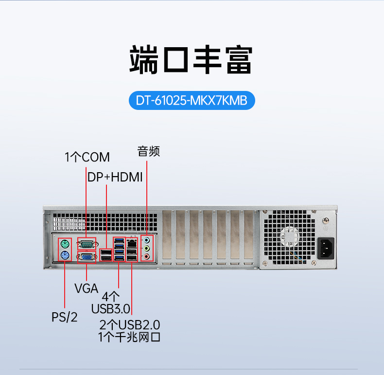 國產(chǎn)化2U工控機,兆芯KX-7000三顯輸出,智能交通邊緣計算主機,DT-61025-MKX7KMB.jpg