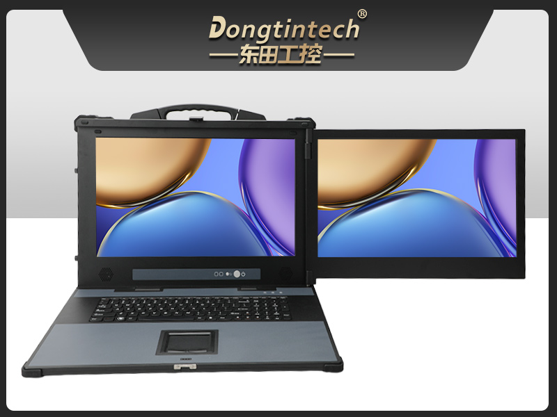 國(guó)產(chǎn)雙屏加固計(jì)算機(jī),雙路海光3490工業(yè)便攜機(jī),風(fēng)電設(shè)備運(yùn)維電腦,DTG-1427ZD-B3490MB